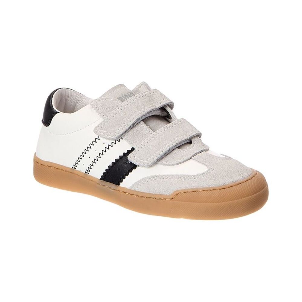Naturino Riby Vl Leather & Suede Sneaker, White